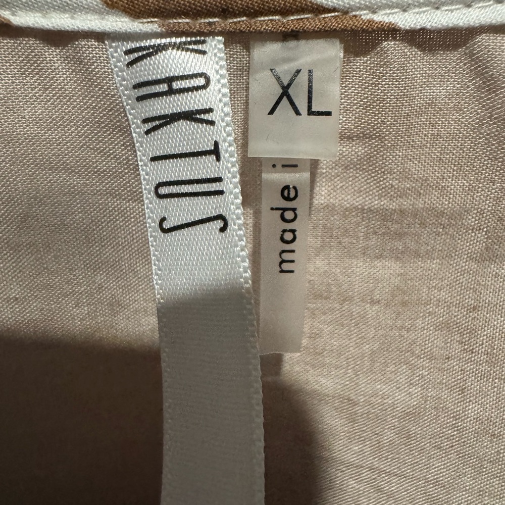 Kaktus Brown and White Midi Dress - Picture 5 of 5